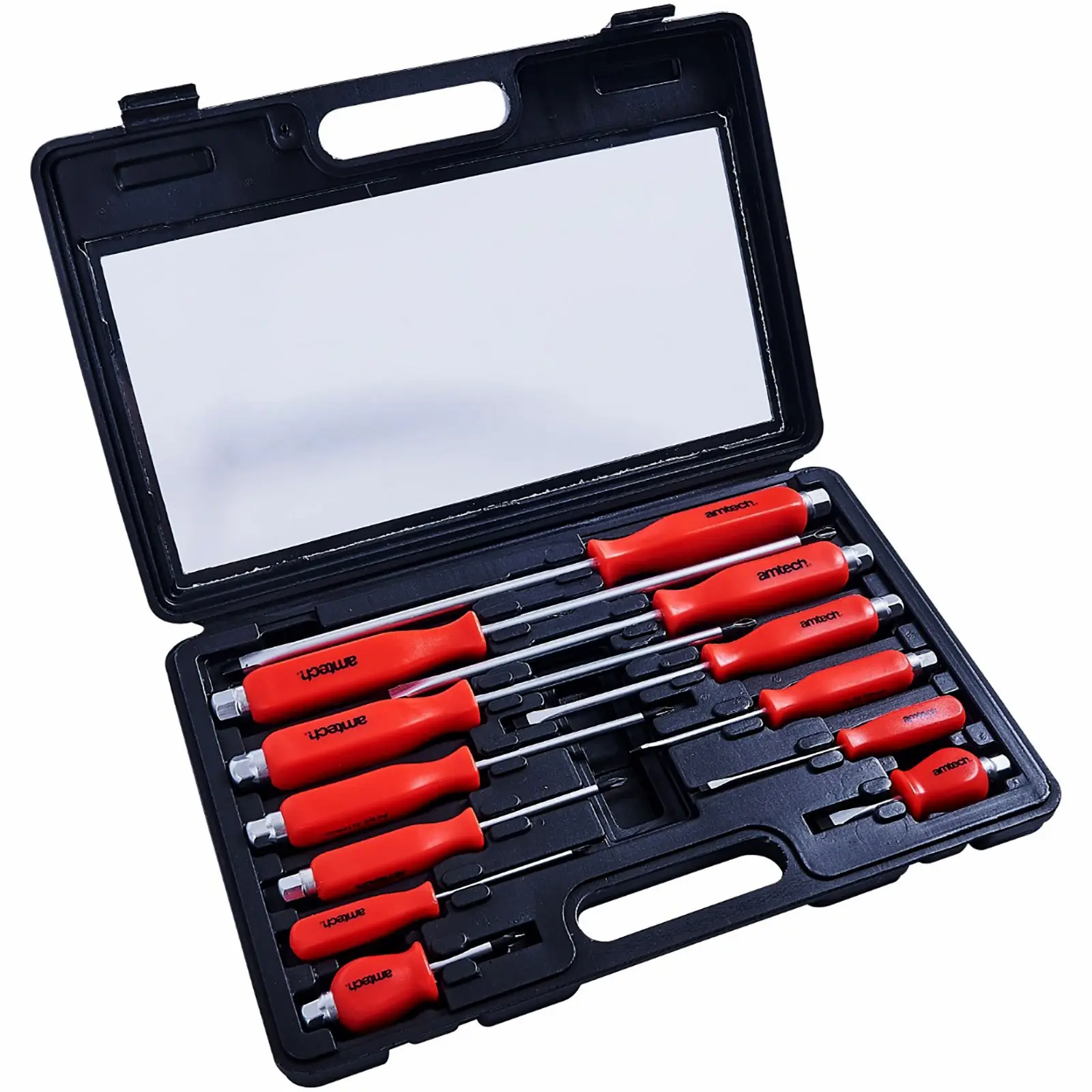 Amtech 12 Piece Mechanics Screwdriver Set in Case - Image 2