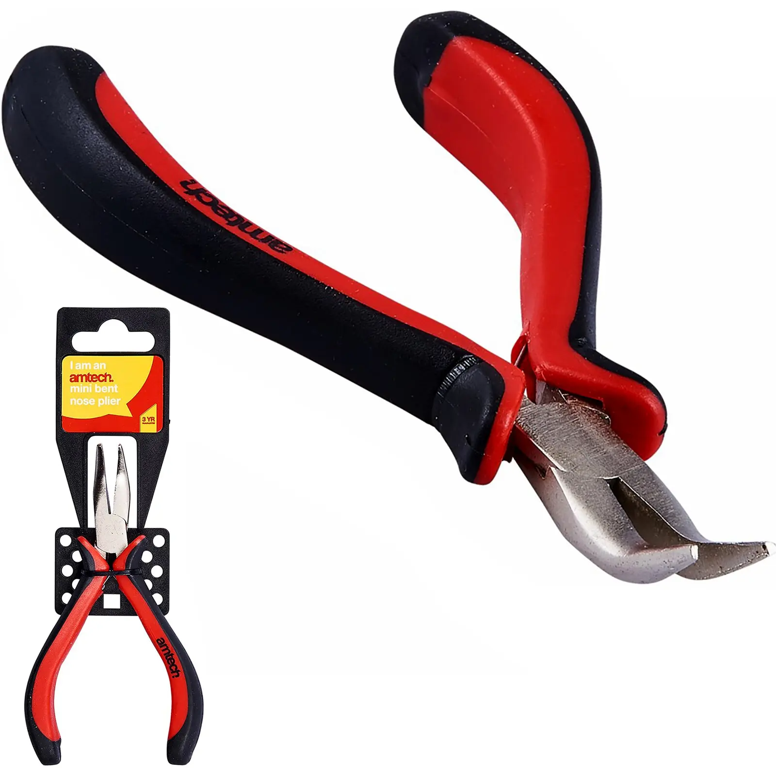 Amtech 130mm Mini Bent Nose Pliers