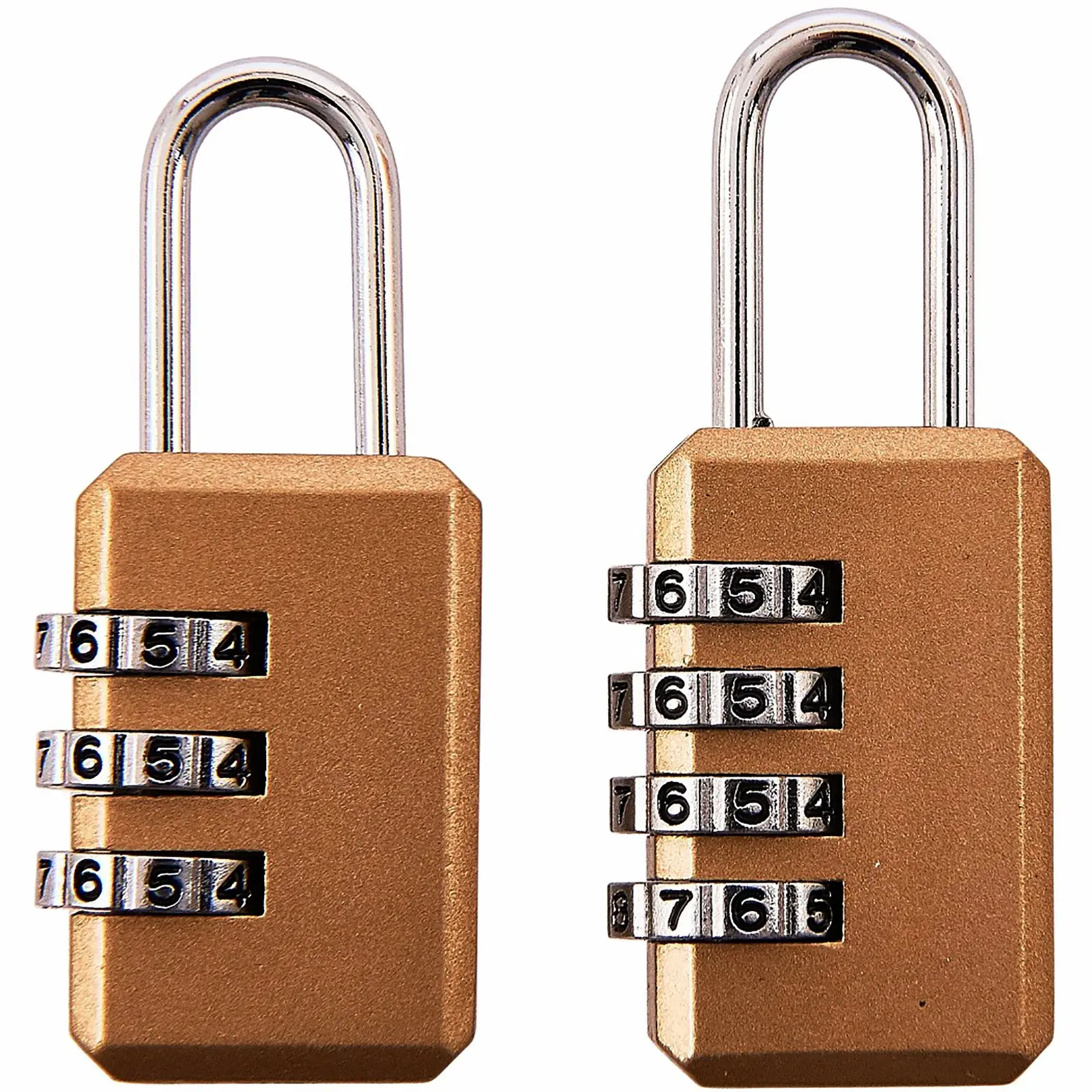 Amtech 2 Piece Travel Suitcase Combination Padlock Set - Image 2