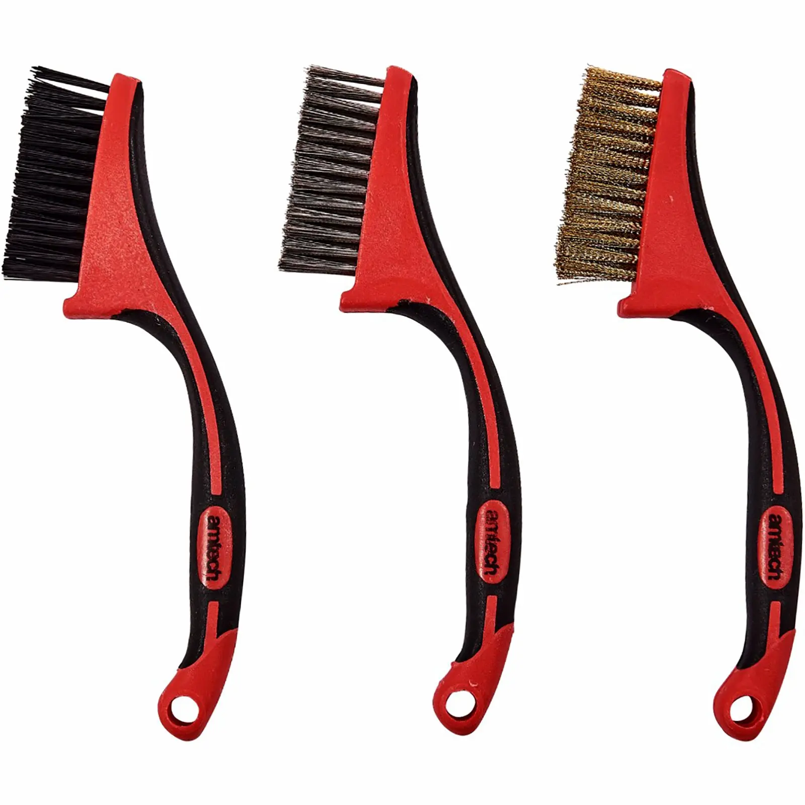 Amtech 3 Piece Mini Wire Brush Set - Image 2