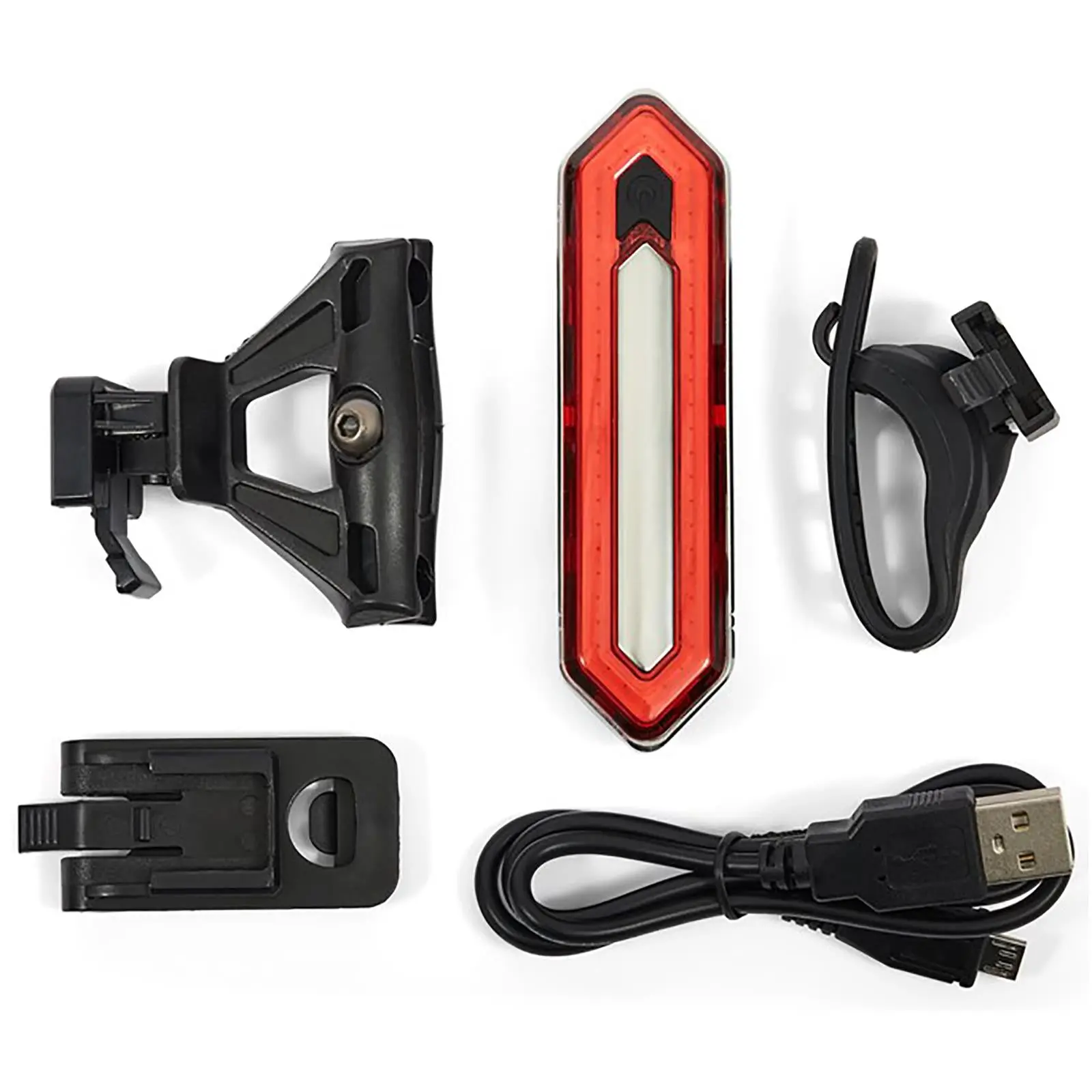 Amtech Bike Light Rear Red High Performance USB Rechargeable 8 Settings 100 Lumens - Image 4