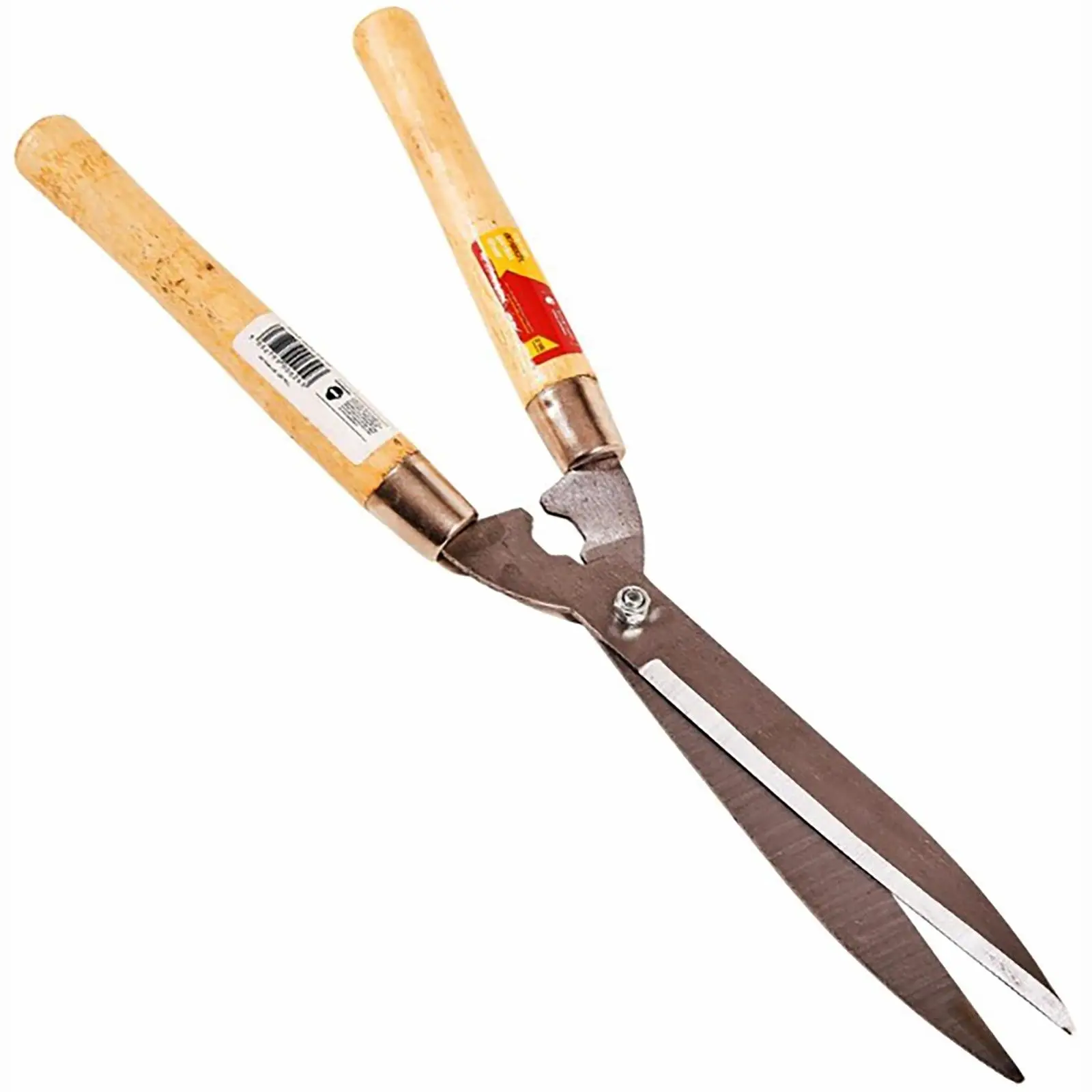 Amtech Garden Shears Wooden Handles Hedges Shrubs Bushes Carbon Steel - Image 2