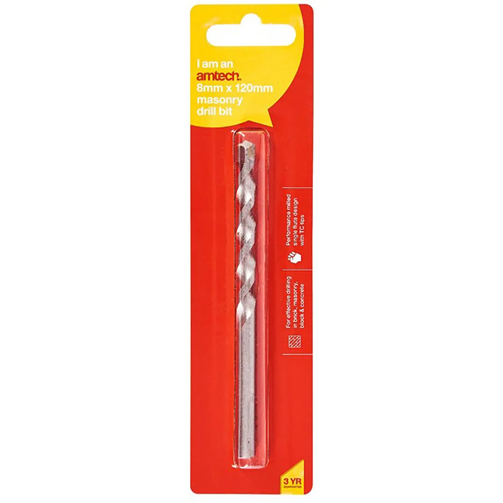 Amtech Masonry Drill Bit 8 x 120 mm - Image 3