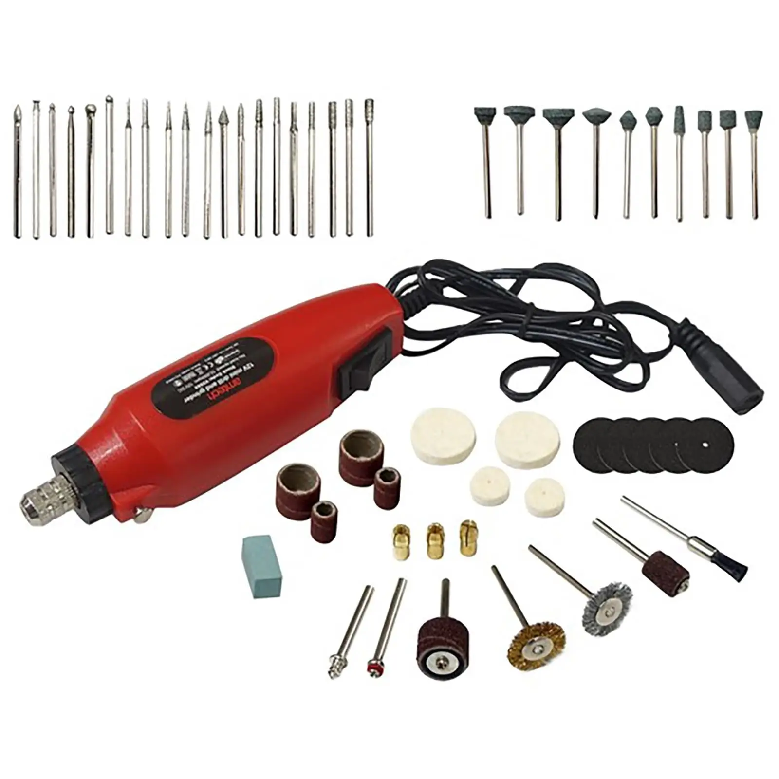 Amtech Mini Drill and Grinder Kit in Case 60 Piece - Image 2