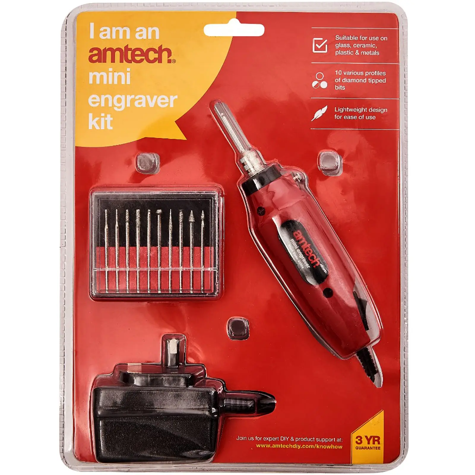 Amtech Mini Engraver Kit with Diamond Bits - Image 3