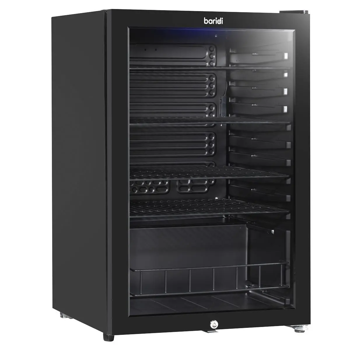 Baridi 115L Under Counter Beer, Drinks & Wine Fridge, Lock, LED Light - Image 10