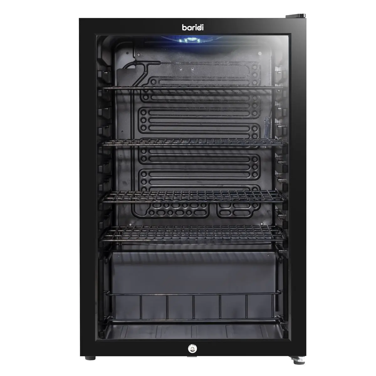 Baridi 115L Under Counter Beer, Drinks & Wine Fridge, Lock, LED Light - Image 6