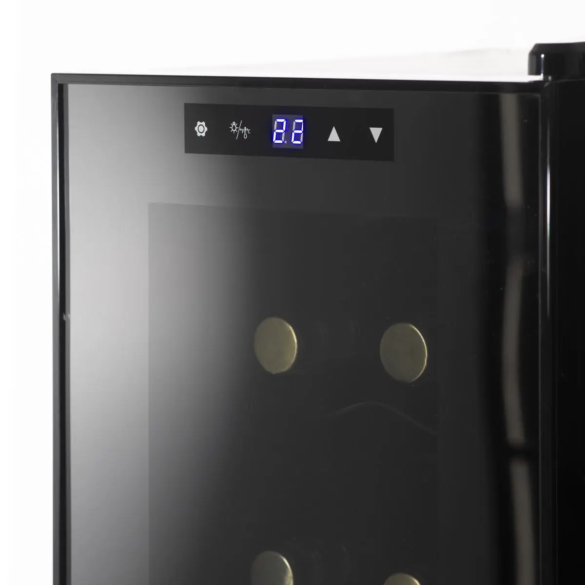 Baridi 12 Bottle Wine Cooler with Digital Touchscreen Controls & LED Light, Black - Image 5