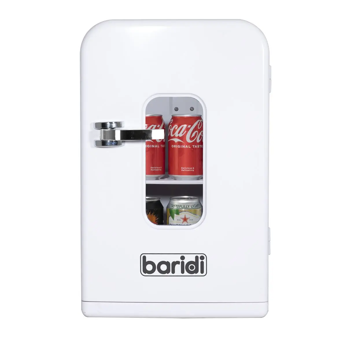 Baridi 15L Mini Fridge Cooler & Warmer, 12V/230V, Perfect for Car, Bedroom, Camping, Makeup, White - DH94 - Image 4