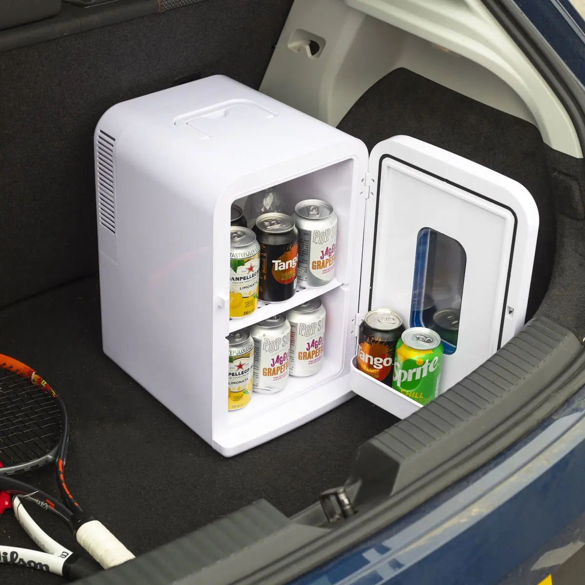 Baridi 15L Mini Fridge Cooler & Warmer, 12V/230V, Perfect for Car, Bedroom, Camping, Makeup, White - DH94 - Image 9