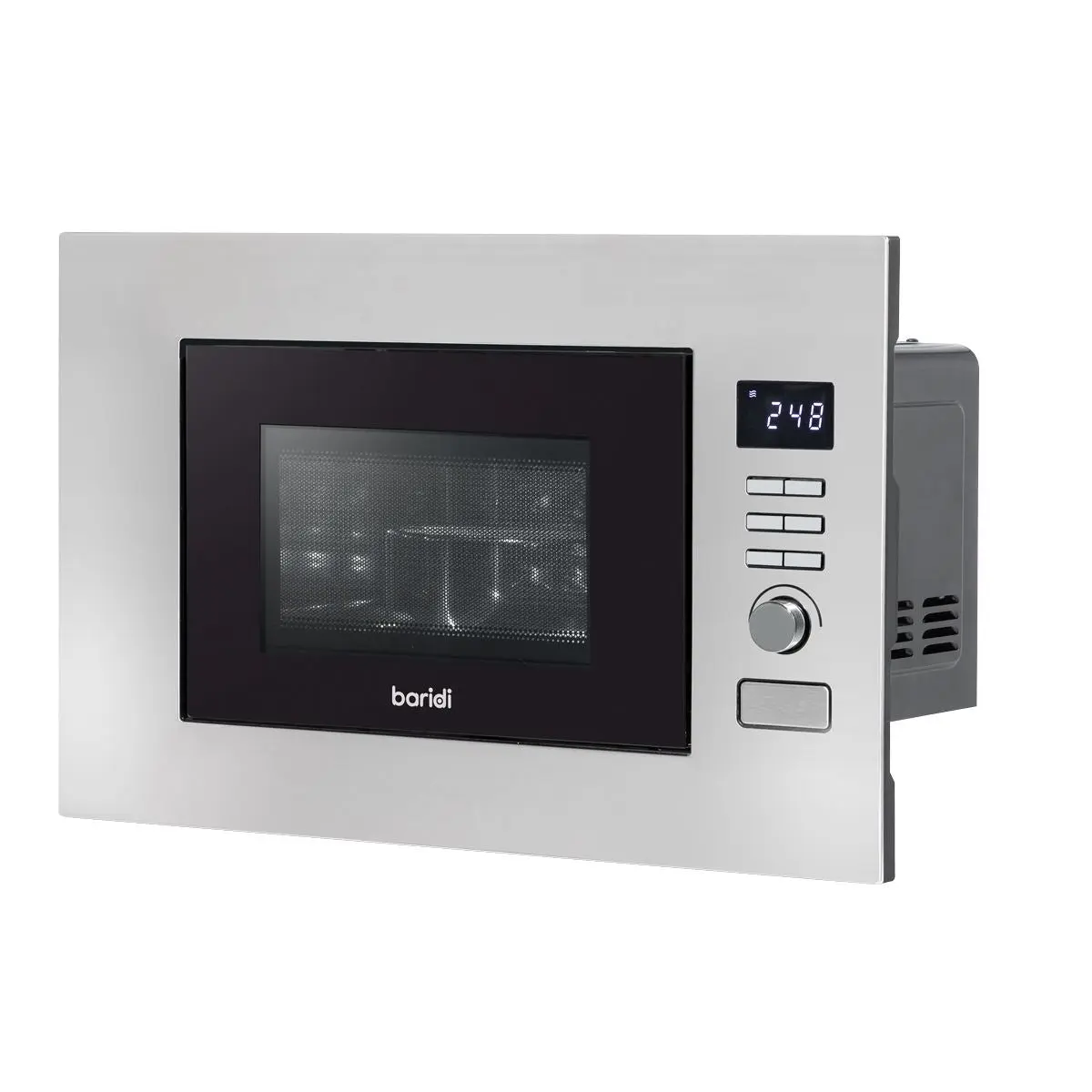 Baridi 20L Integrated Microwave Oven, 800W, Stainless Steel - Image 4