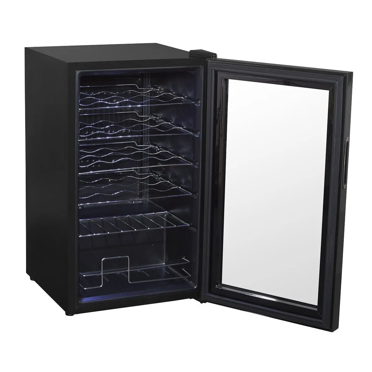 Baridi 24 Bottle Wine Fridge with Digital Touchscreen Controls & LED Light, Black - Image 10