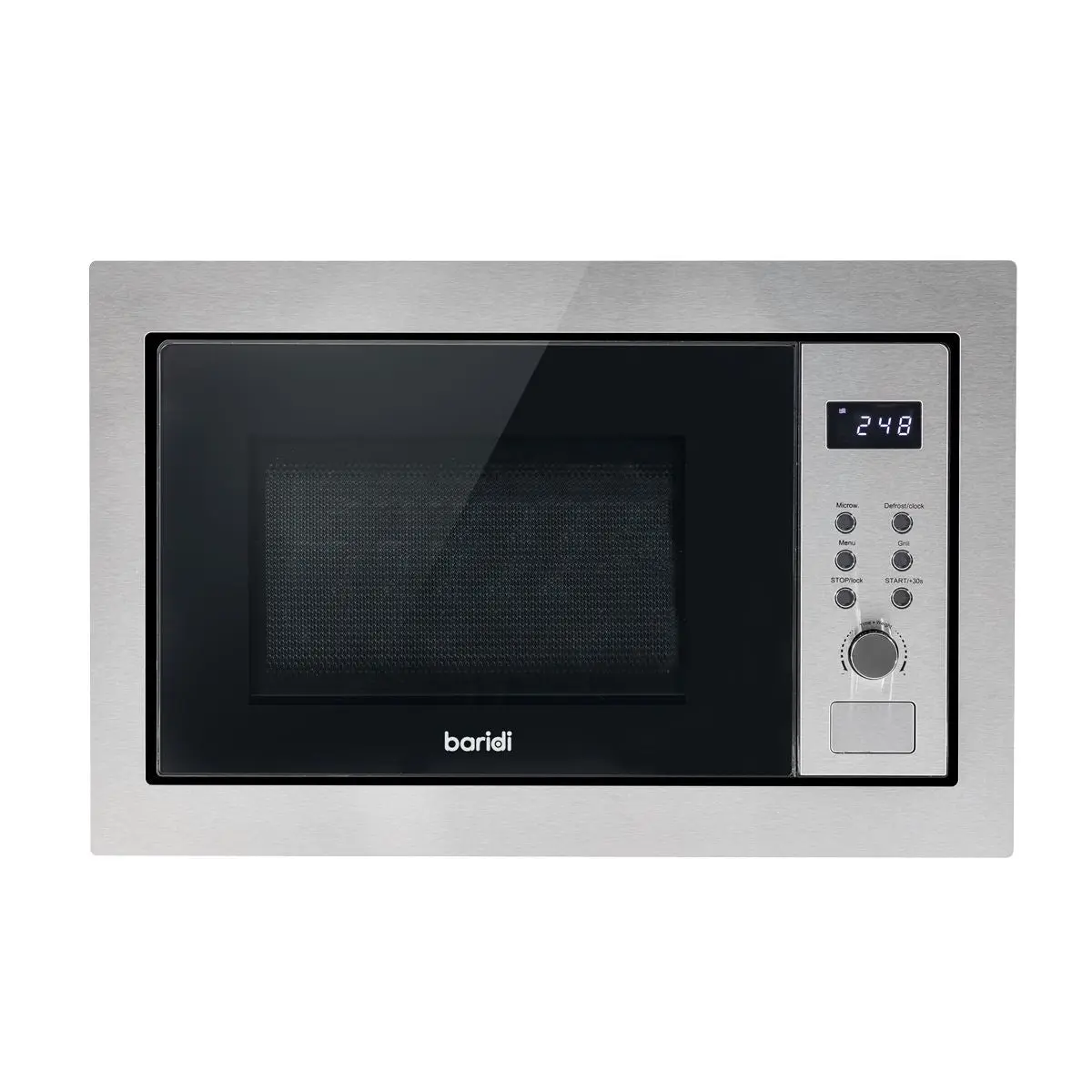 Baridi 25L Integrated Microwave Oven with Grill, 900W, Stainless Steel - Image 6