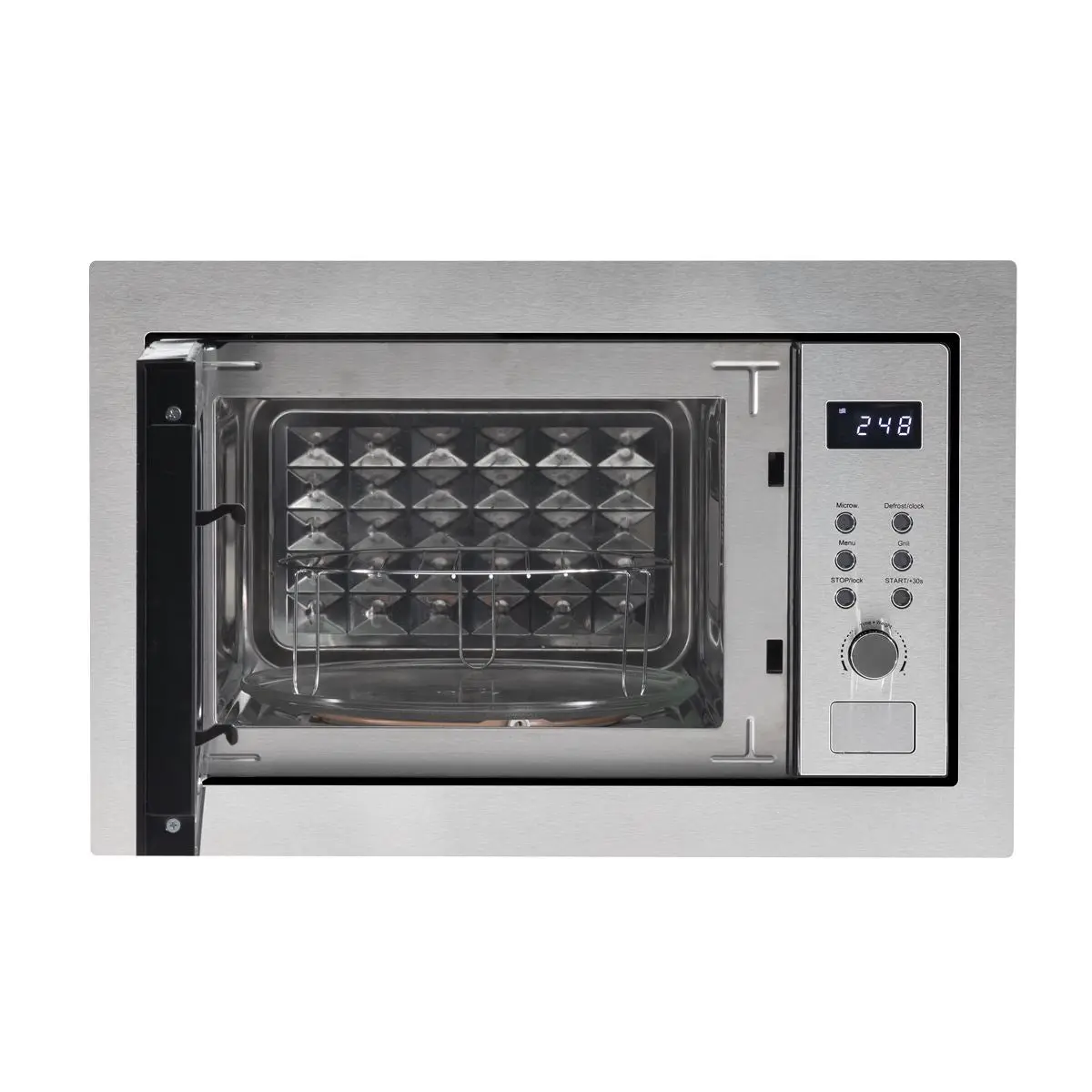 Baridi 25L Integrated Microwave Oven with Grill, 900W, Stainless Steel - Image 7