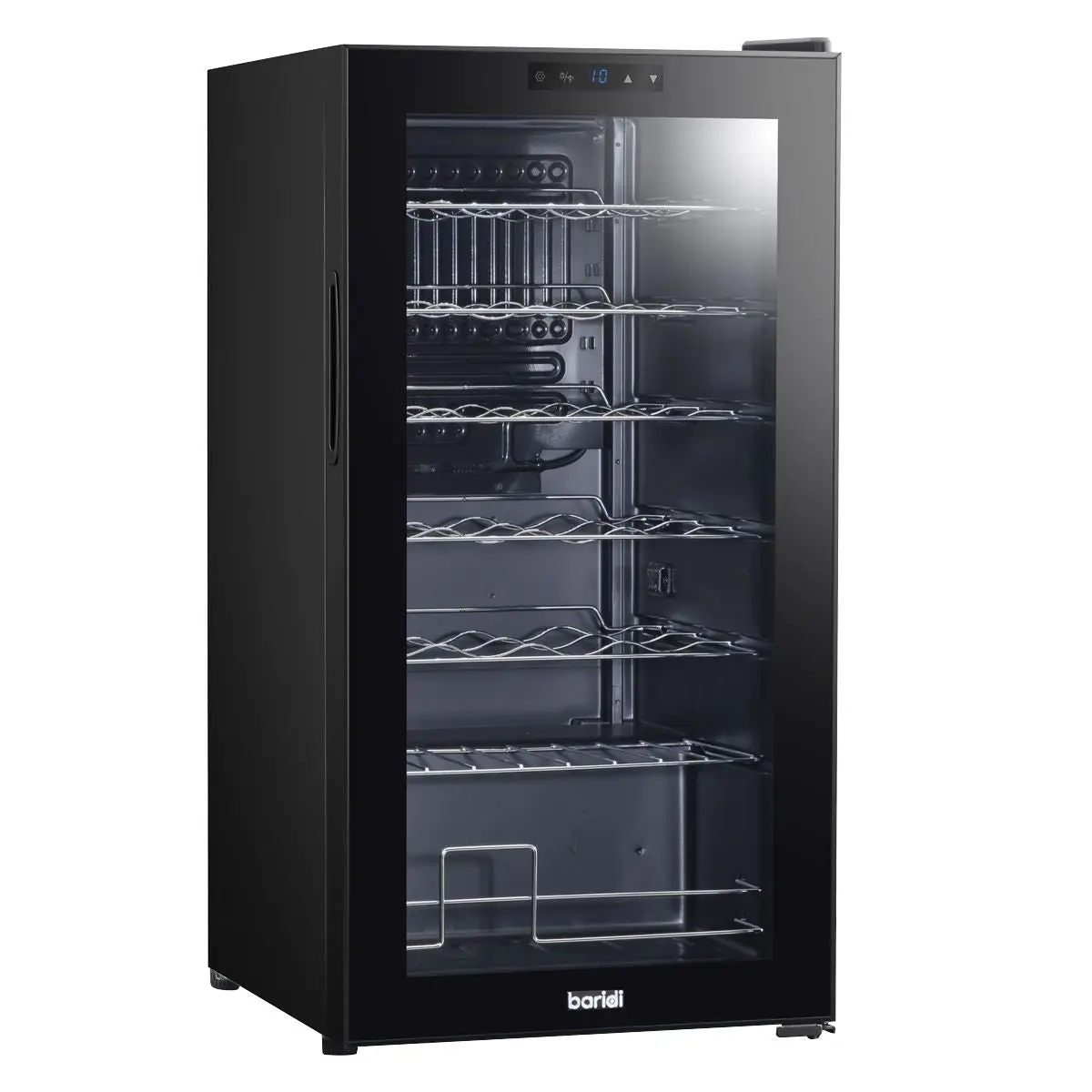 Baridi 28 Bottle Wine Fridge with Digital Touchscreen Controls & LED Light, Black - Image 8