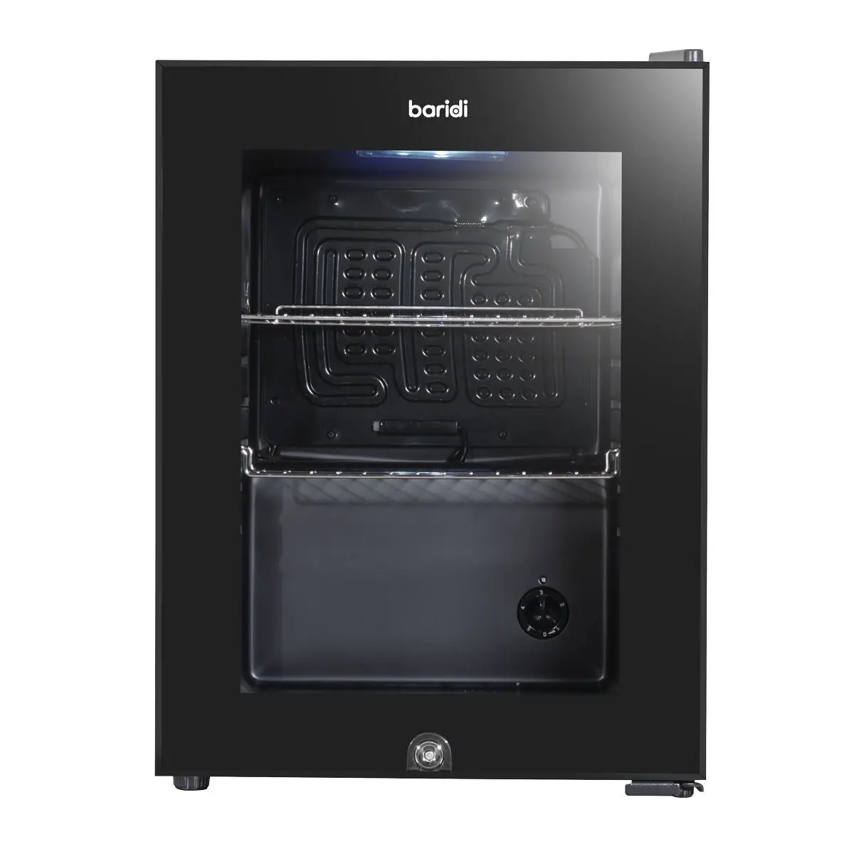 Baridi 40L Drinks Mini Fridge with LED Light, Black and Glass Door - Image 10