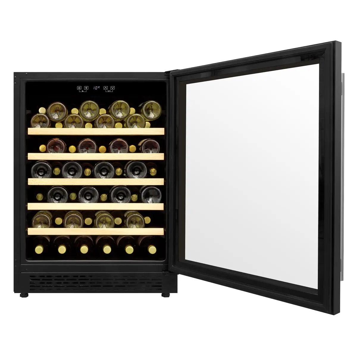 Baridi 54 Bottle Wine Cellar Fridge with Digital Touch Screen Controls, Black - Image 8