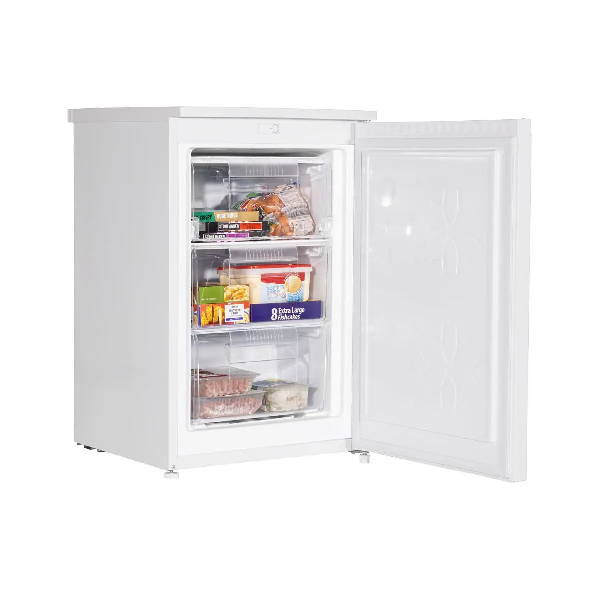 Baridi 55cm Undercounter Freezer with Adjustable Thermostat 85L - White - Image 8