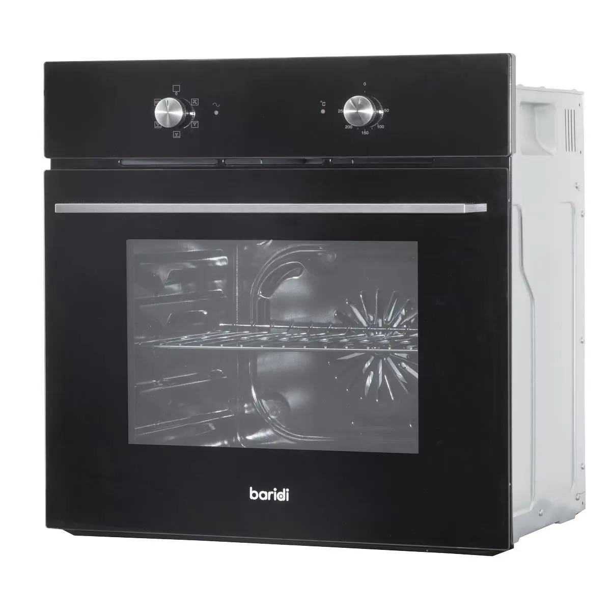Baridi 60cm Built-In Five Function Fan Assisted Oven, 55L Capacity, Black - Image 12