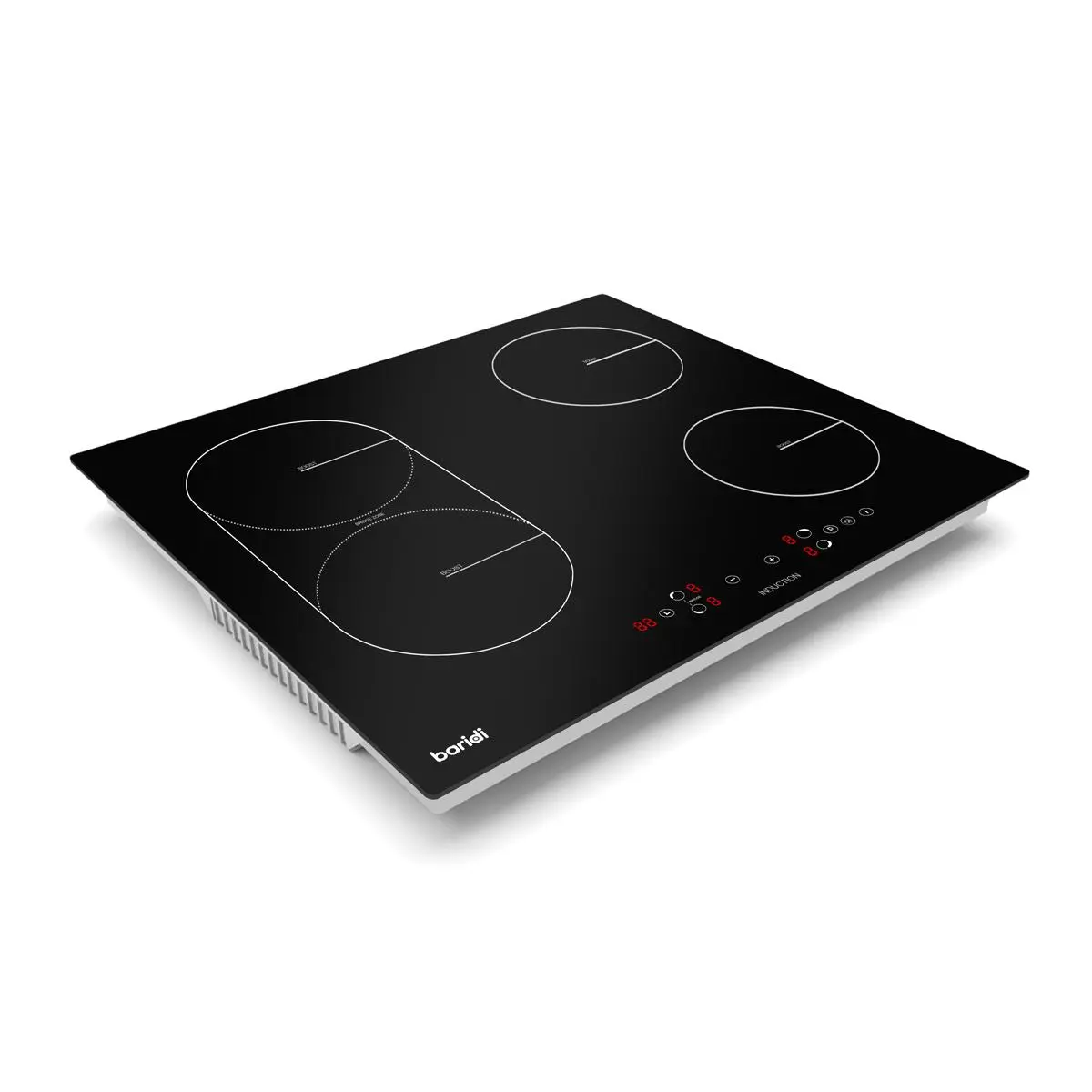 Baridi 60cm Built-In Induction Hob with Bridge Zone, 4 Cooking Zones, 2800W, Boost Function, 9 Power Levels, Touch Control & Timer - Image 2