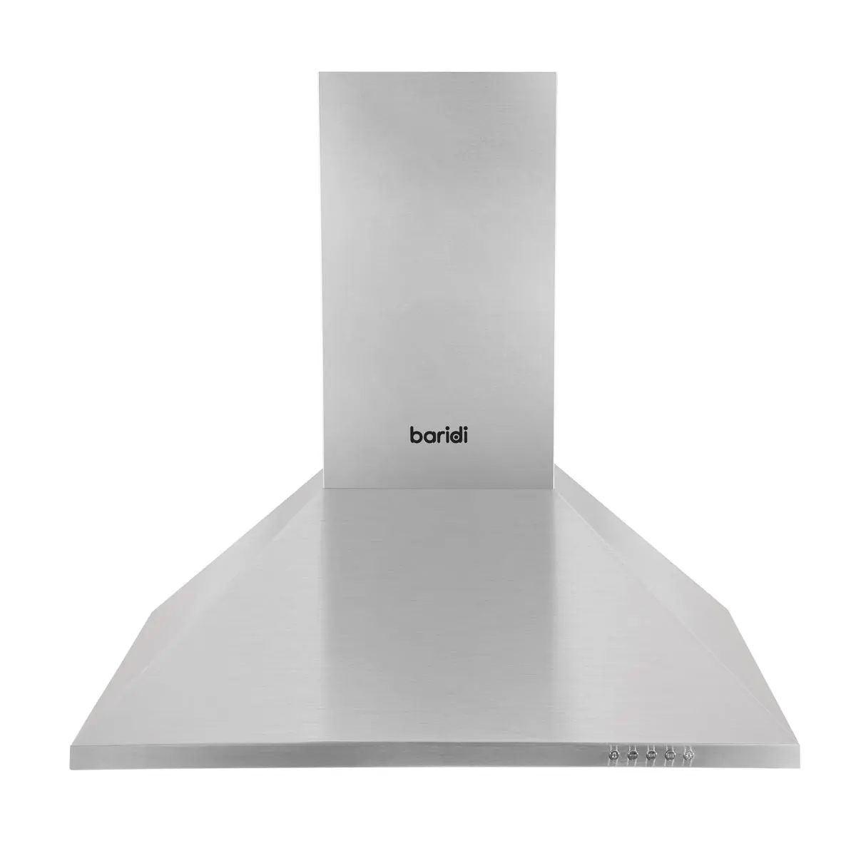 Baridi 60cm Chimney Style Cooker Hood with Carbon Filters, Stainless Steel - Image 2