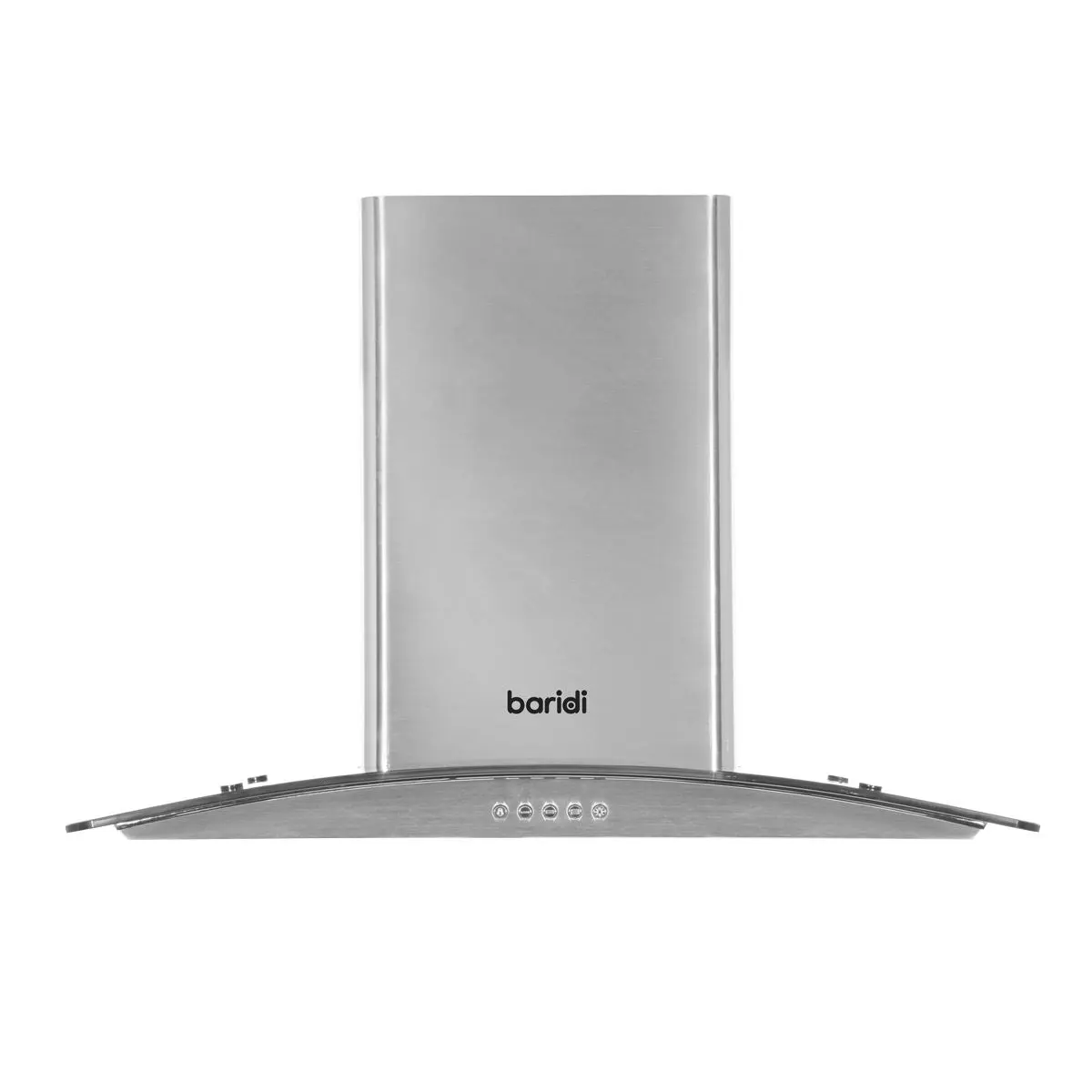 Baridi 60cm Curved Glass Cooker Hood with Carbon Filters, LED Lights, Stainless Steel - Image 6