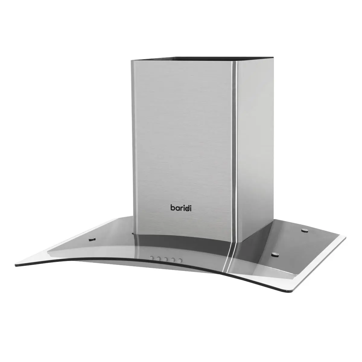 Baridi 60cm Curved Glass Cooker Hood with Carbon Filters, LED Lights, Stainless Steel - Image 9