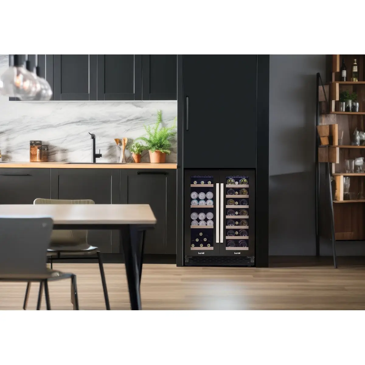 Baridi 60cm Dual Zone Wine Cooler and Drinks Fridge 40 Bottle/120 Can Built-In Under Counter/Freestanding Glass Fronted Bar Drinks Fridge Chiller - Image 18
