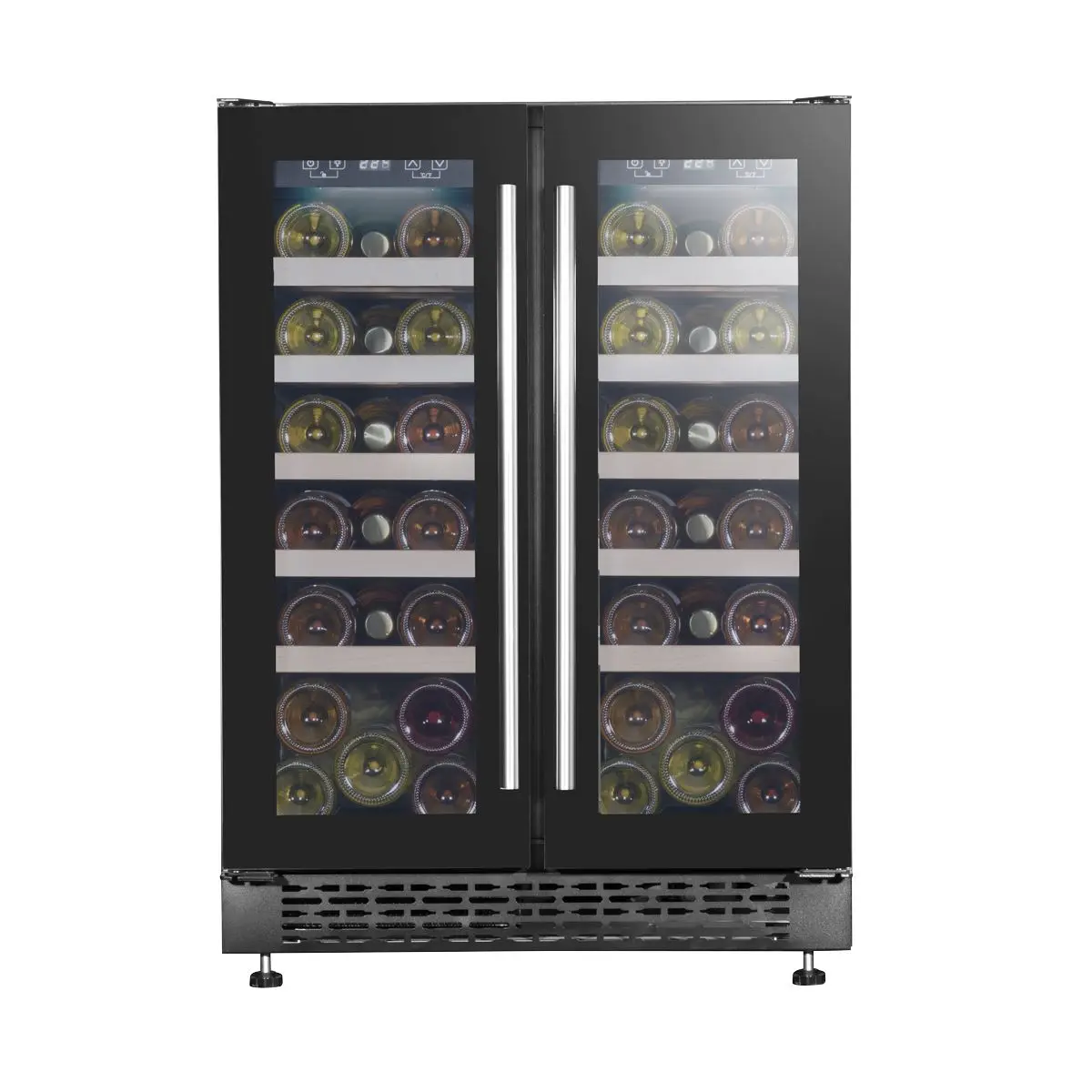 Baridi 60cm Dual Zone Wine Cooler and Drinks Fridge 40 Bottle/120 Can Built-In Under Counter/Freestanding Glass Fronted Bar Drinks Fridge Chiller - Image 33