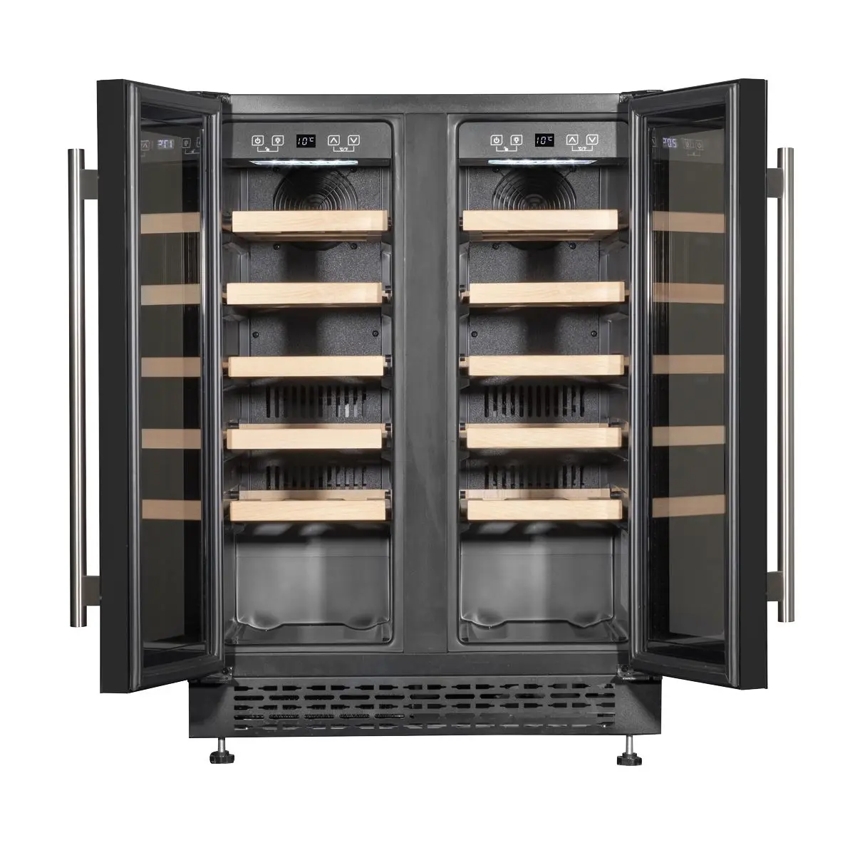 Baridi 60cm Dual Zone Wine Cooler and Drinks Fridge 40 Bottle/120 Can Built-In Under Counter/Freestanding Glass Fronted Bar Drinks Fridge Chiller - Image 34