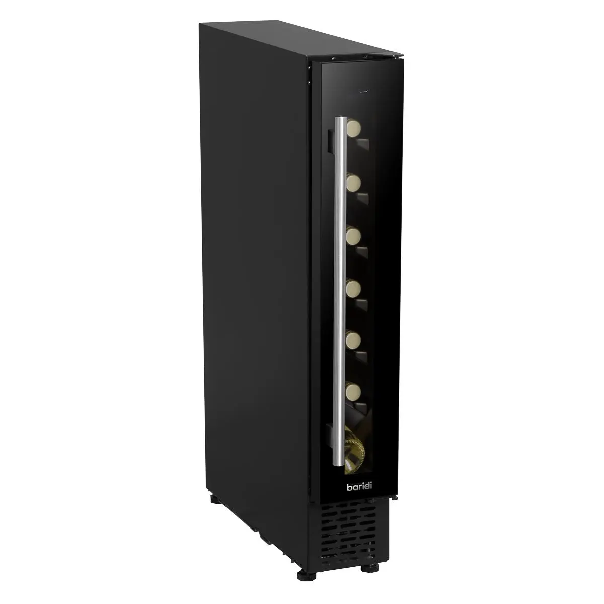 Baridi 7 Bottle 15cm Slim Wine Cooler with Digital Touchscreen Controls, Black - Image 10