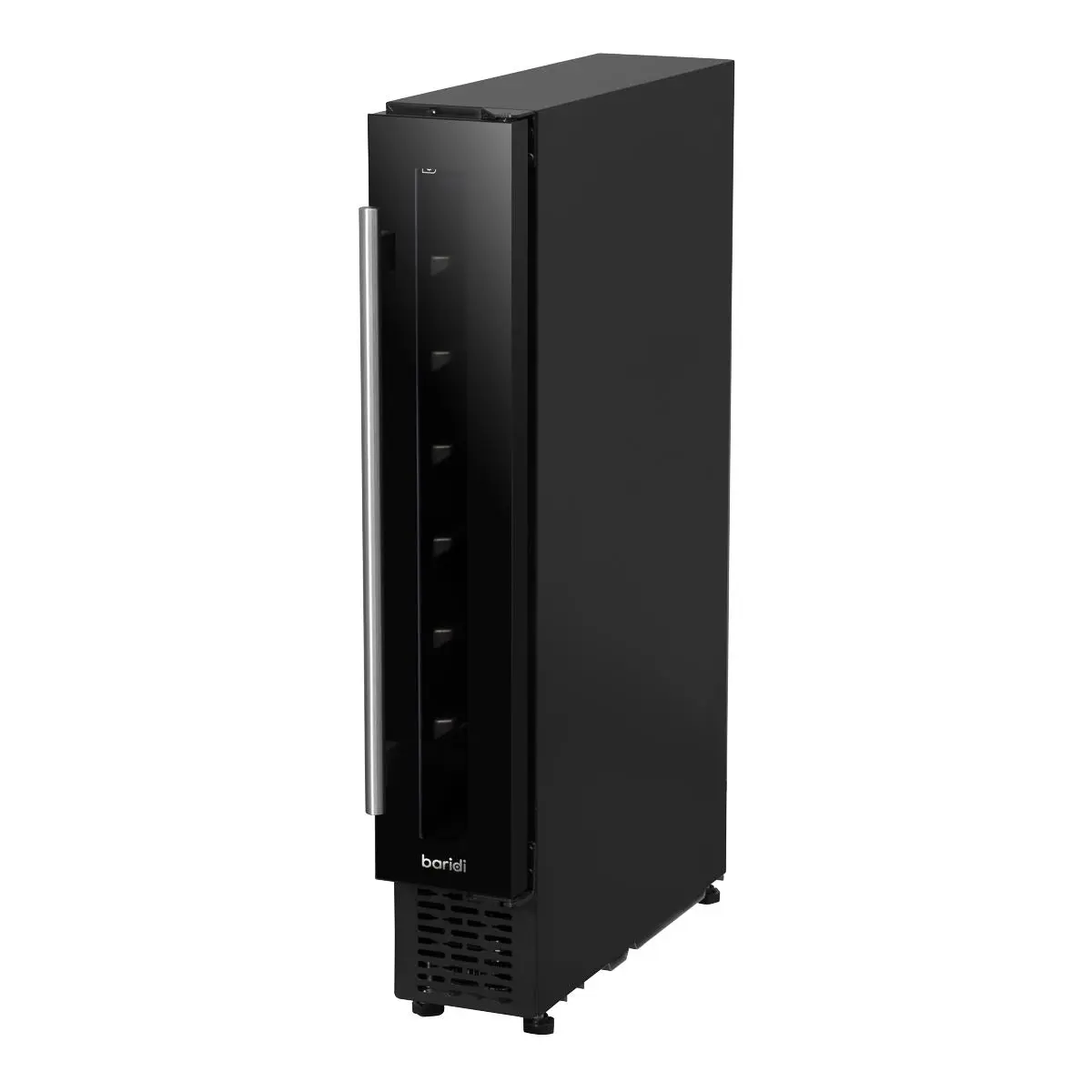 Baridi 7 Bottle 15cm Slim Wine Cooler with Digital Touchscreen Controls, Black - Image 5