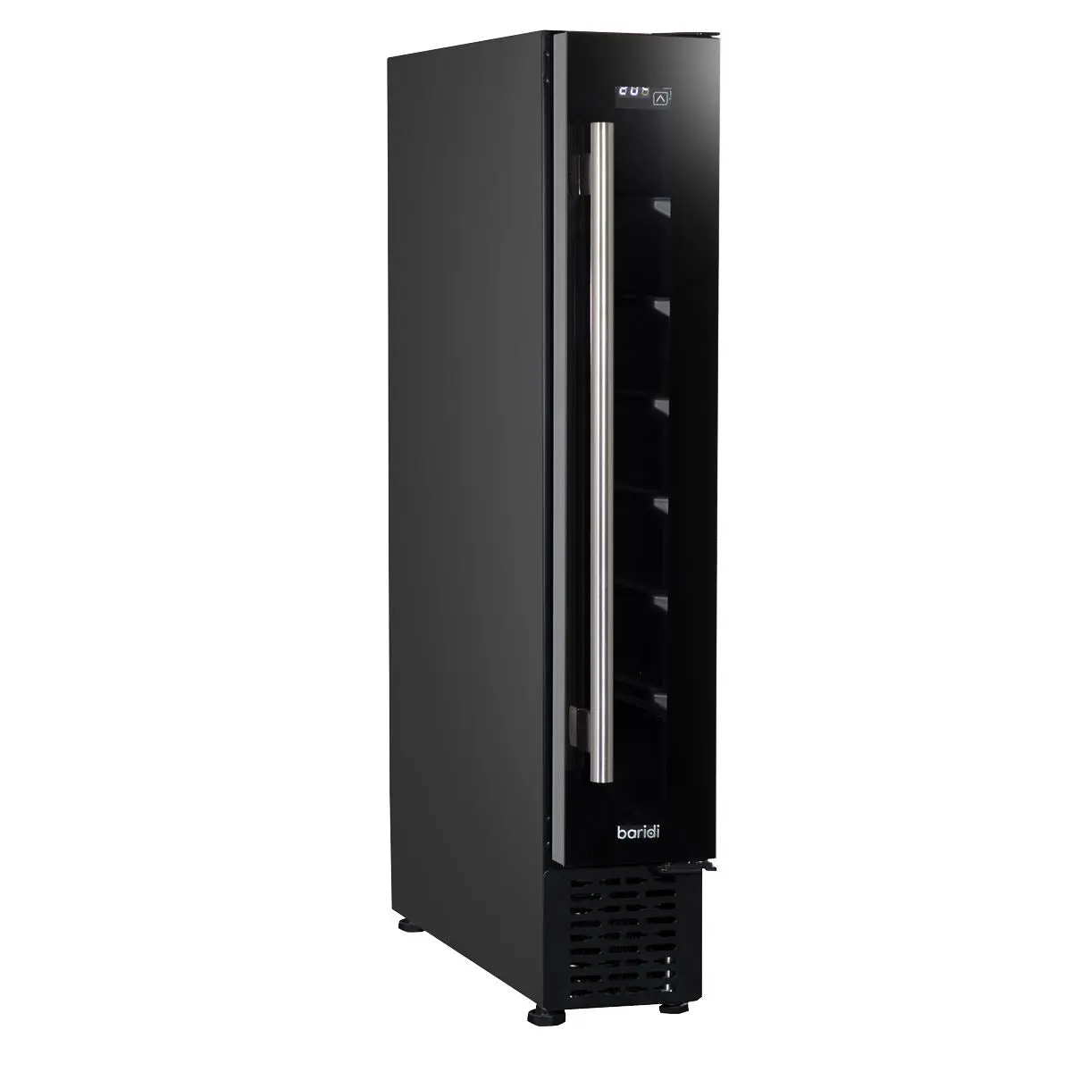 Baridi 7 Bottle 15cm Slim Wine Cooler with Digital Touchscreen Controls, Black - Image 6