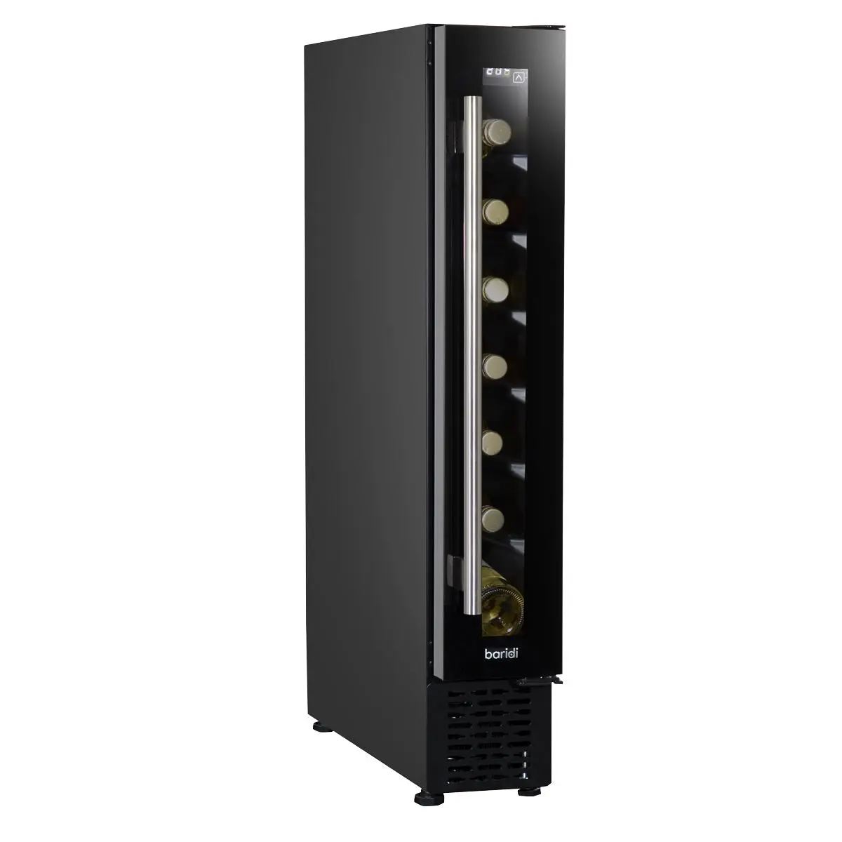 Baridi 7 Bottle 15cm Slim Wine Cooler with Digital Touchscreen Controls, Black - Image 8