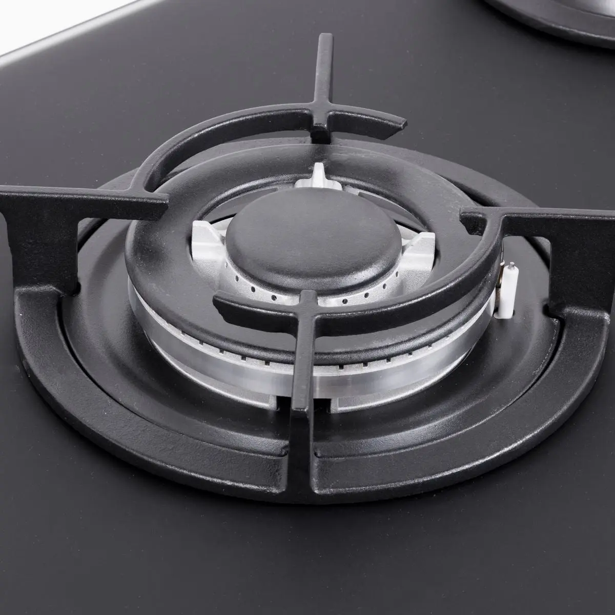 Baridi 70cm Gas Hob Matt Black Glass with 5 Burners, Cast Iron Supports & Auto Ignition 10.4kW - Image 2