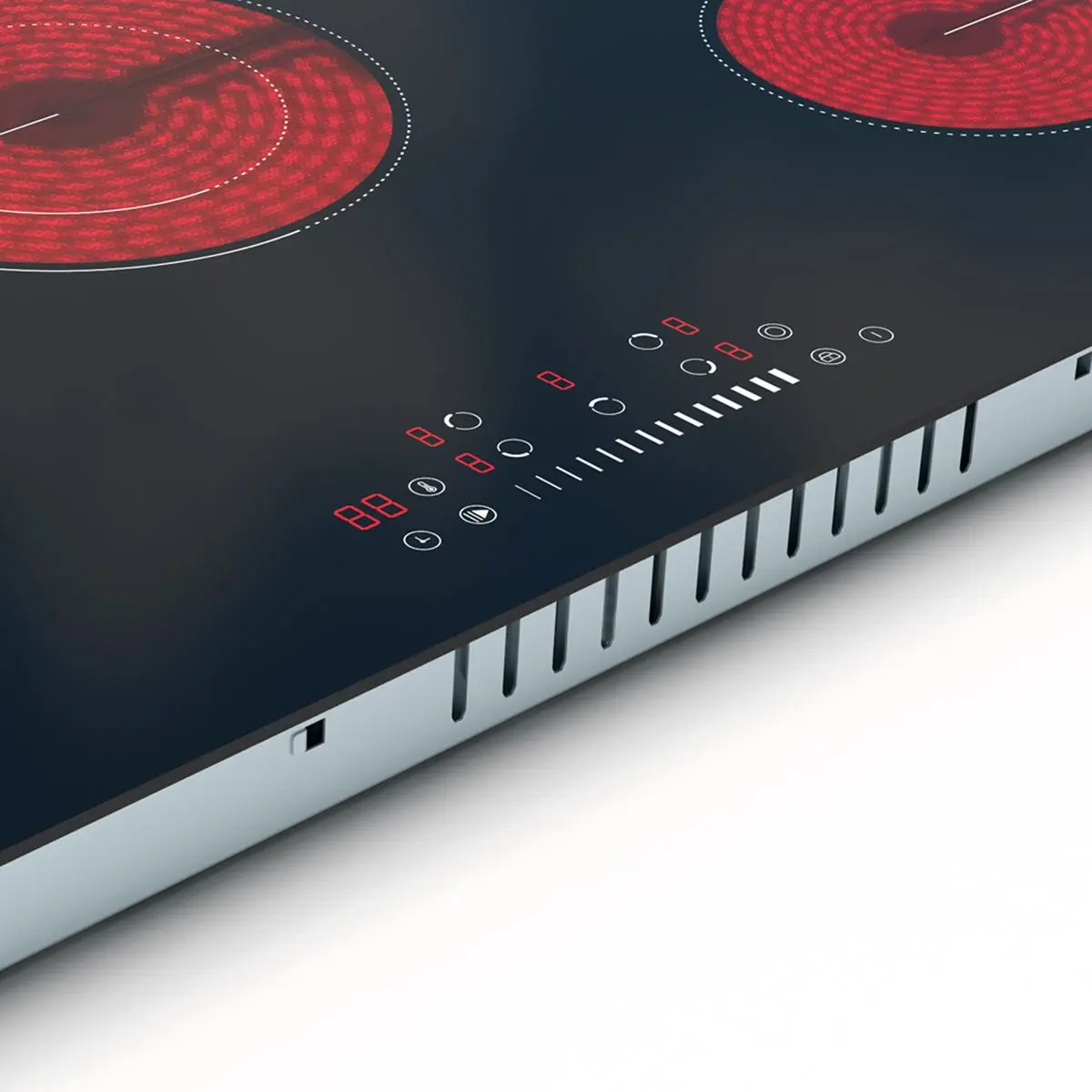Baridi 77cm Built-In Ceramic Hob with 5 Cooking Zones, Black Glass, 8200W with Slider Touch Controls, Timer - Image 10