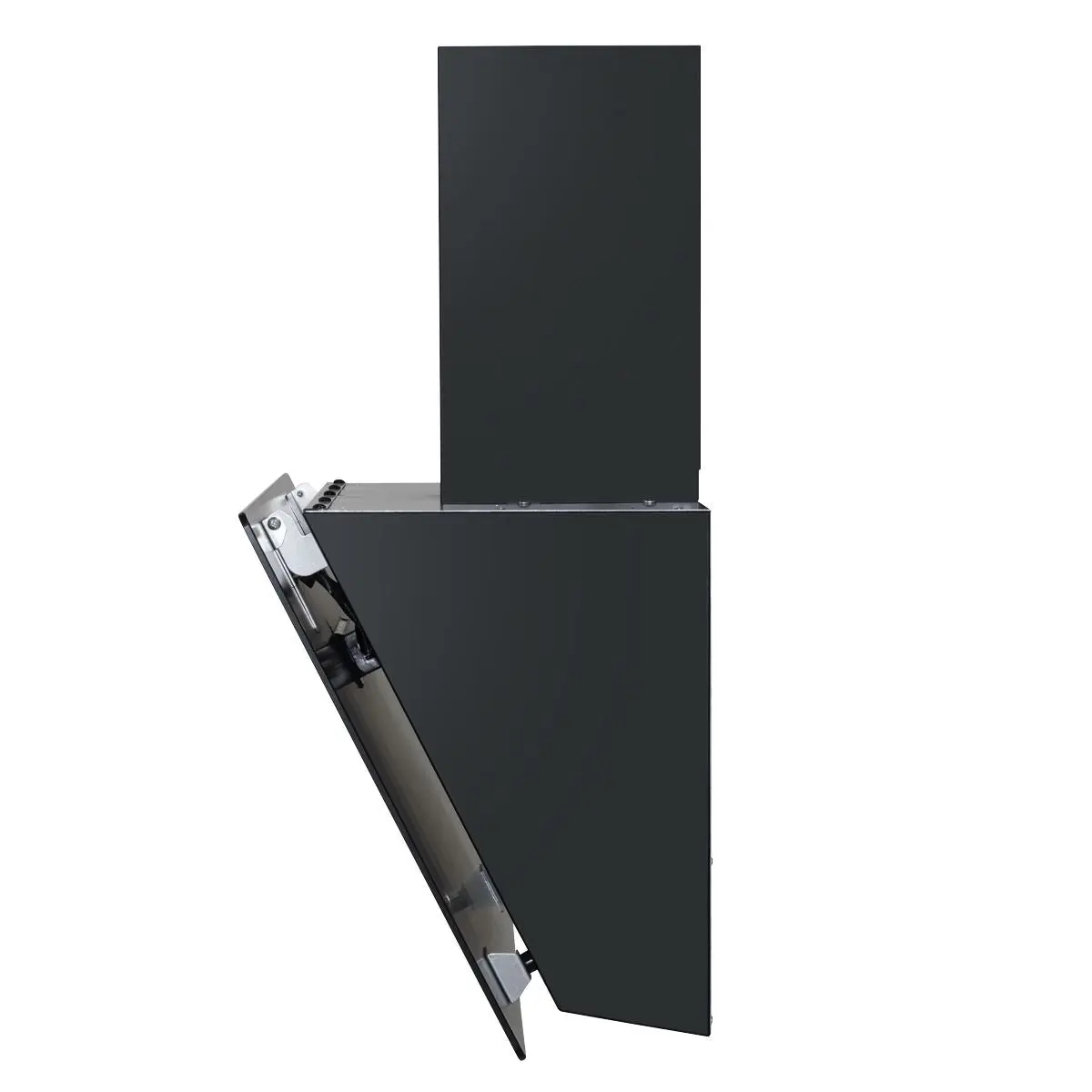 Baridi Angled Chimney Cooker Hood with Touch Controls & Carbon Filters 60cm - Black Glass - Image 7