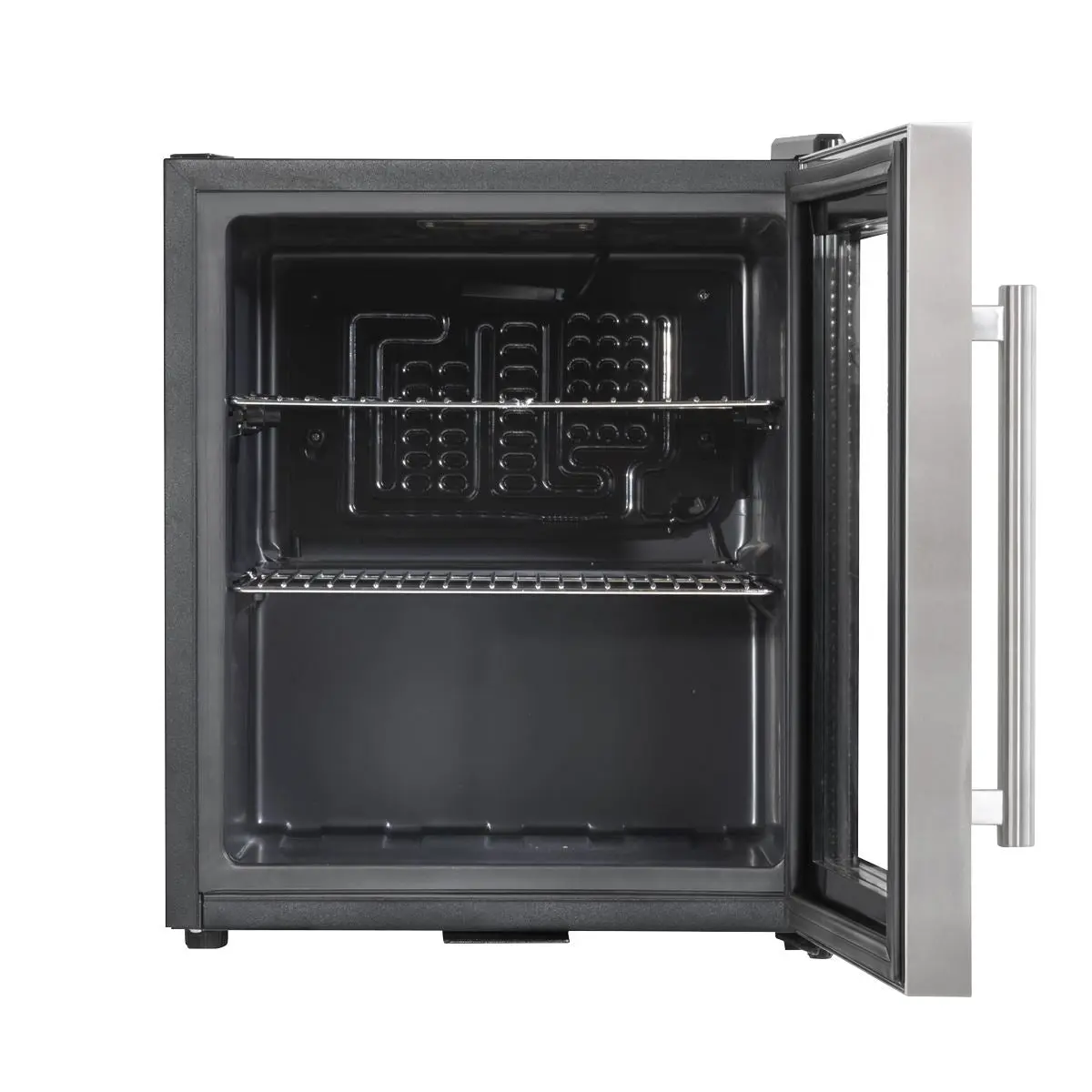 Baridi Baridi 50L Tabletop Drinks Fridge, Mini Beer Cooler, Glass Door, Stainless Steel - Image 8