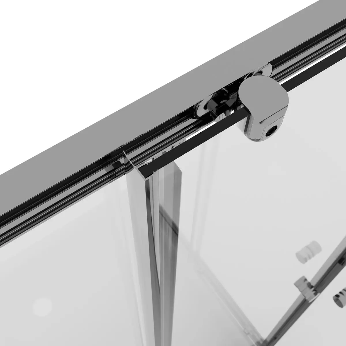 Baridi Corner Shower Entry Enclosure 1000 x 800 x 1850mm with 6mm Tempered Glass - Chrome - Image 9