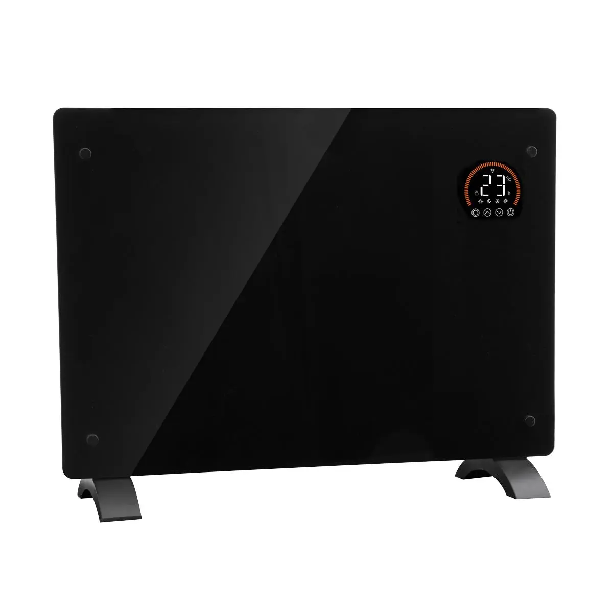 Baridi Electric Glass Panel Heater, 1500W, Thermostat Controlled 24Hr 7 Day Timer, Wi-Fi Enabled, Remote Control, Black - DH137 - Image 3