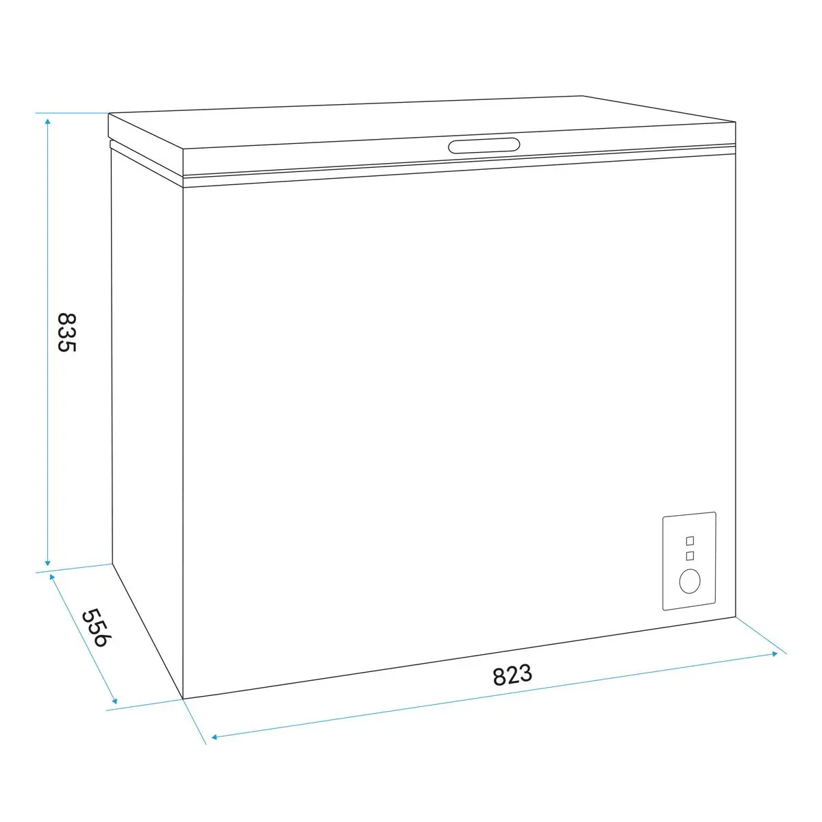 Baridi Freestanding Chest Freezer, 199L Capacity, Garages and Outbuilding Safe, -12 to -24°C Adjustable Thermostat with Refrigeration Mode, Black - Image 8