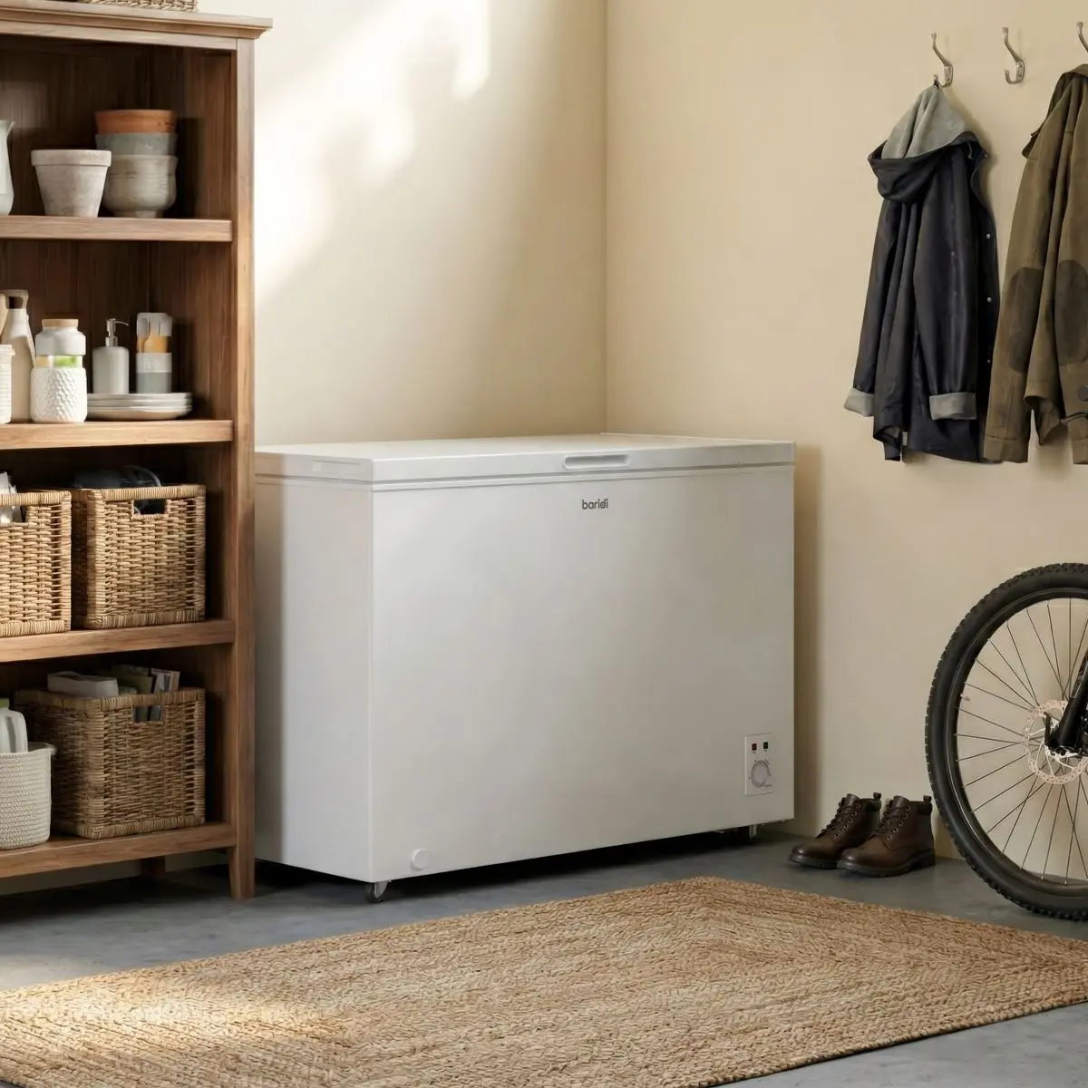 Baridi Freestanding Chest Freezer 299L Capacity - White - Image 6