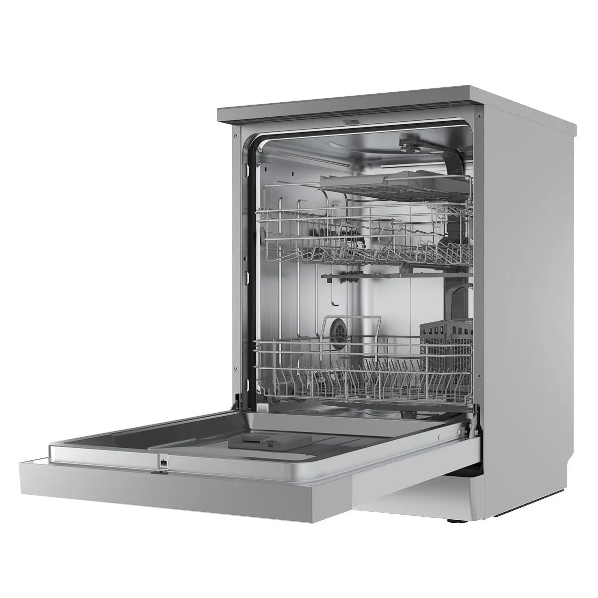 Baridi Freestanding Dishwasher, Full Size, Standard 60cm Wide with 14 Place Settings, 8 Programs & 5 Functions, LED Display, Silver - Image 3