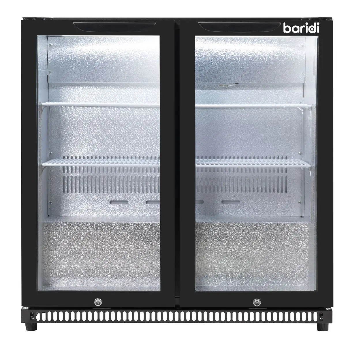 Baridi Hinged Double Door, Back Bar Drinks Fridge/Cooler, 190L Capacity - Image 6