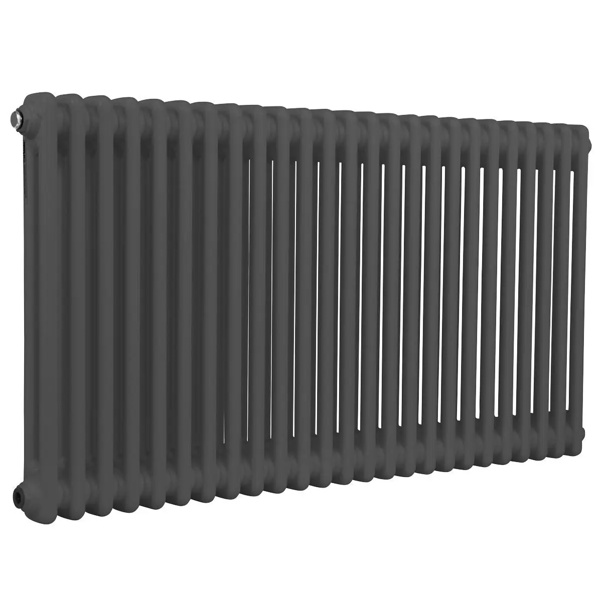 Baridi Horizontal Traditional 2 Column Radiator 600 x 1147mm – Anthracite