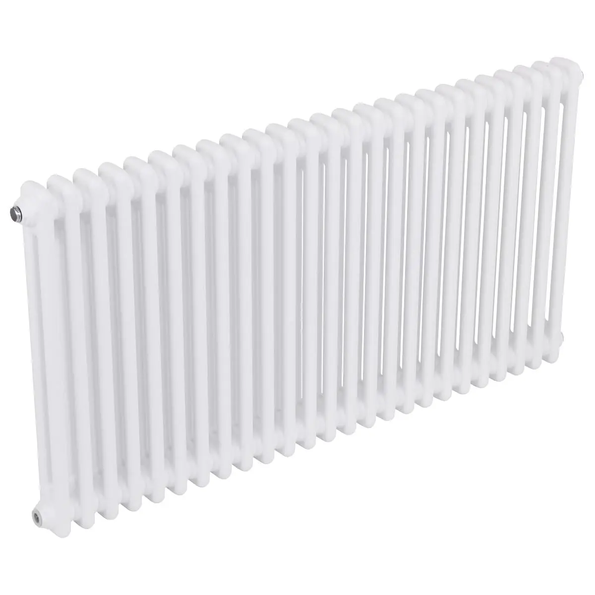 Baridi Horizontal Traditional 2 Column Radiator 600 x 1147mm – White - Image 2