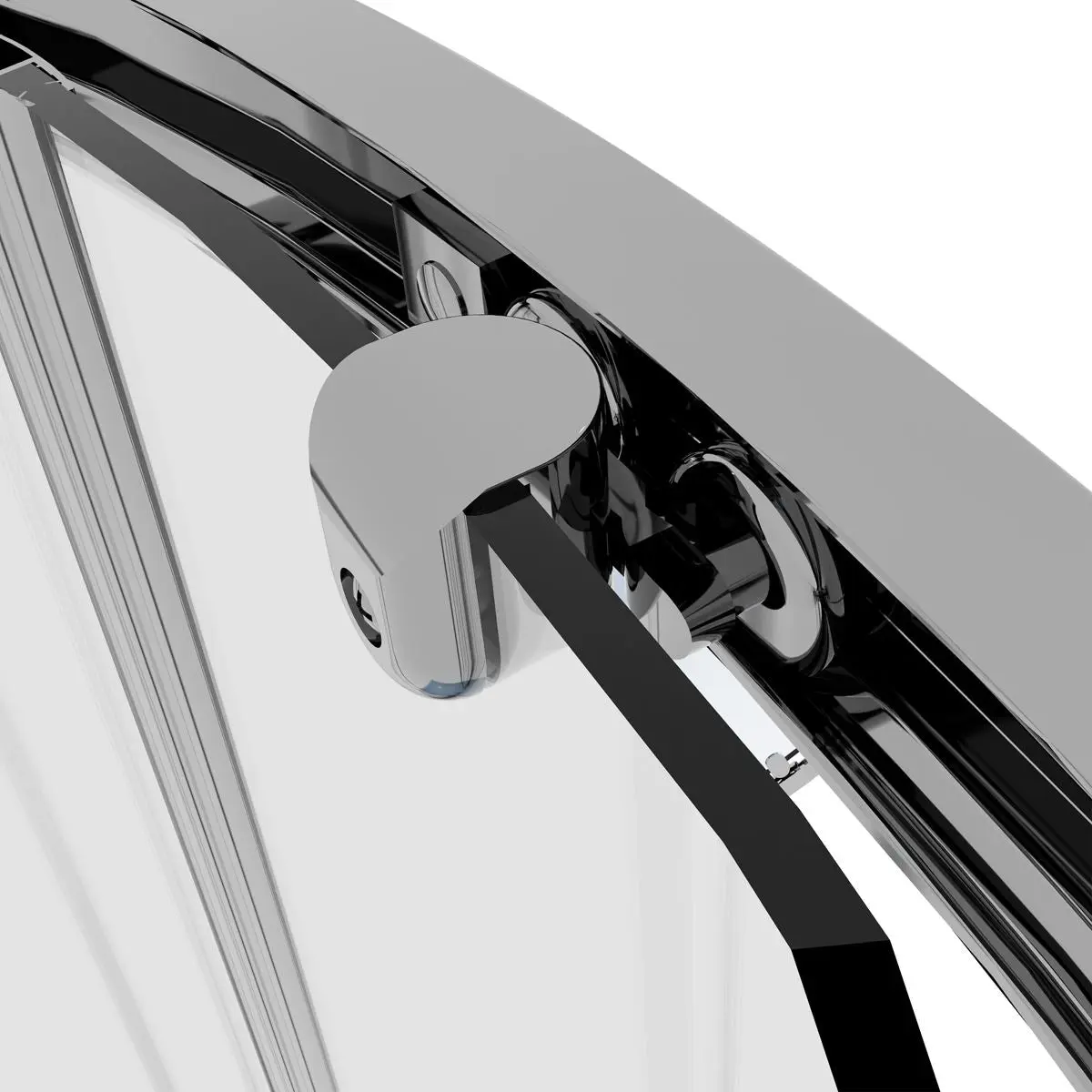 Baridi Quadrant Shower Entry Enclosure 800 x 800 x 1850mm with 6mm Tempered Glass - Chrome - Image 10