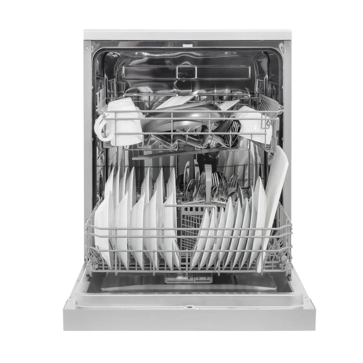 Baridi Regular Sized Freestanding Dishwasher 60cm Wide 13 Place Settings - Silver - Image 13