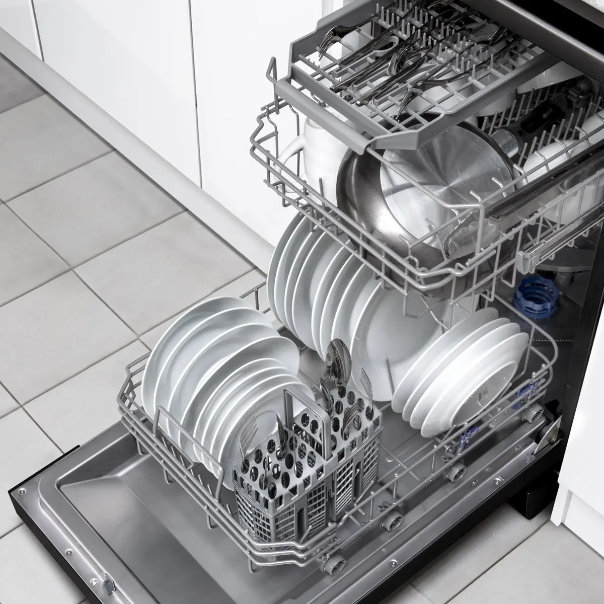 Baridi Slimline Freestanding Dishwasher 45cm Wide 10 Place Settings - Black - Image 17
