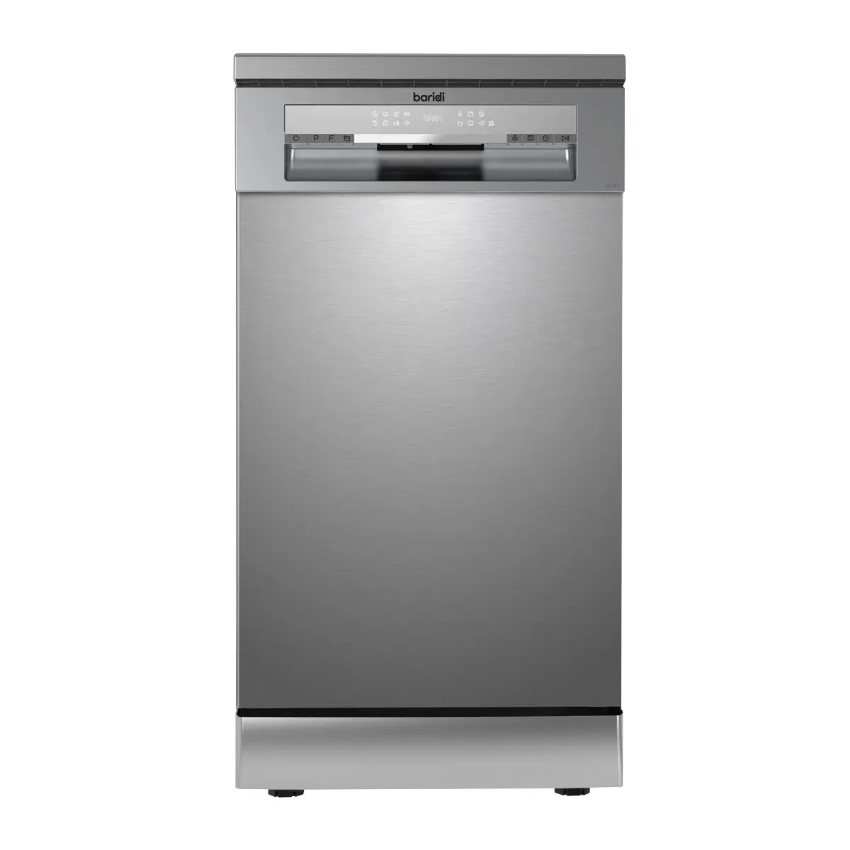 Baridi Slimline Freestanding Dishwasher, 45cm Wide with 10 Place Settings, 8 Programs & 5 Functions, LED Display, Silver - Image 7